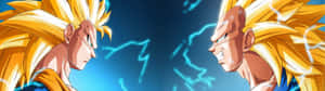 3840x1080 Anime Goku And Vegeta Wallpaper