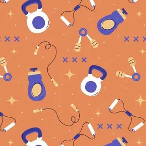 394 Hand Grip Exercise Icons Art Pattern Wallpaper