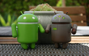 3d Android Bots Desktop Wallpaper