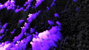 3d Black And Purple Aesthetic Abstract Wallpaper