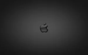 3d Black Apple Logo Wallpaper