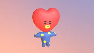 3d Bt21 Tata Art Wallpaper
