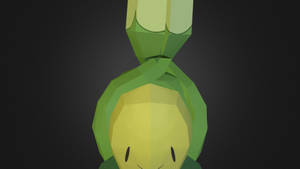 3d Carved Model Of Budew Wallpaper