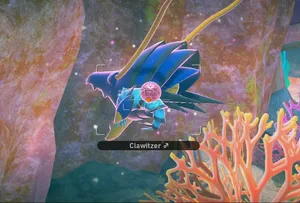 3d Clawitzer On Sea Floor Wallpaper