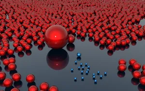3d Desktop Red Balls Wallpaper