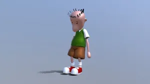 3d Doug In Blue Wallpaper