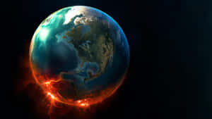 3d Earth In Space Wallpaper