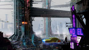 3d Futuristic Cityscape Wallpaper