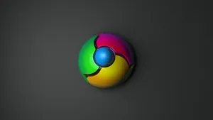3d Google Chrome Icon Wallpaper