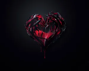 3d Heart: A Lifelike Representation Wallpaper