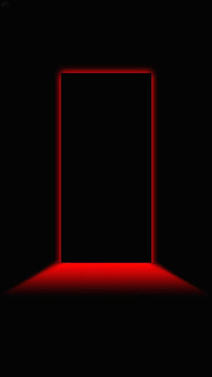 3d Iphone Black Door Wallpaper