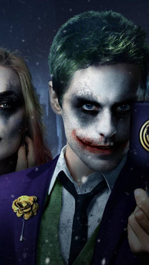 3d Joker Iphone Purple Suit Wallpaper