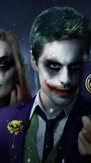 3d Joker Iphone Purple Suit Wallpaper