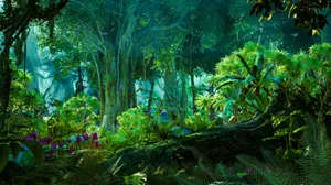 3d Landscape Art With Vibrant Colors Wallpaper