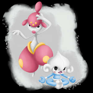 3d Medicham And Meditite Wallpaper