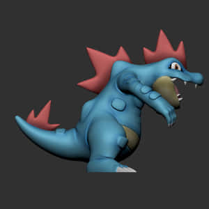 3d Model Of Feraligatr Wallpaper