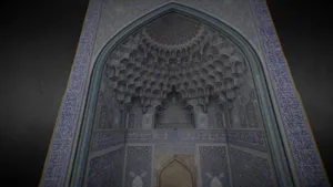 3d Model Of Shah Mosque Wallpaper