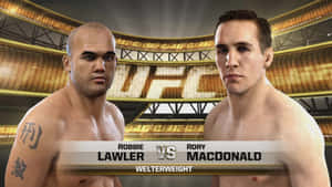 3d Of Robbie Lawler And Rory Macdonald Wallpaper