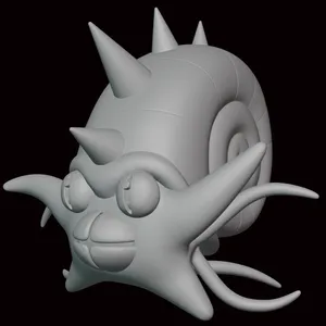 3d Omastar In Monochromatic Gray Wallpaper