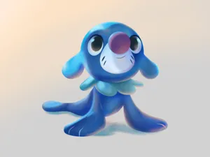 3d Popplio Looking Up Wallpaper