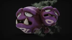 3d Realistic Weezing Wallpaper