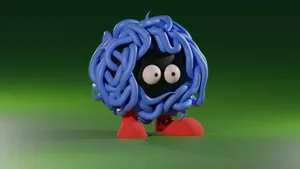 3d Rendered Tangela Sculpture Wallpaper