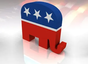 3d Representation Of The Republican Elephant Symbol Wallpaper