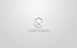 3d Silver Converse Logo Wallpaper