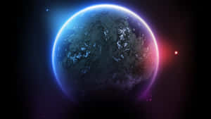 3d Space Blue And Red Wallpaper