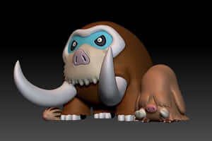 3d Swinub Piloswine And Mamoswine Desktop Wallpaper