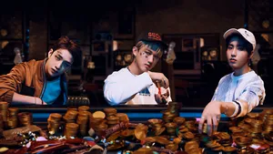 3racha Members In Studio Wallpaper