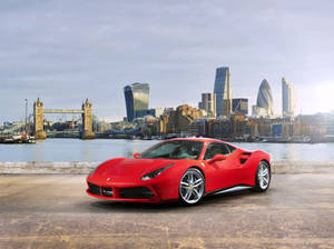 488 Cityscape 1366x768 Ferrari Hd Wallpaper