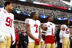 49ers Players National Anthem Wallpaper