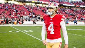 49ers Quarterback On Field Wallpaper