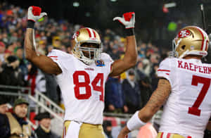 49ers Wide Receiver Celebration Wallpaper