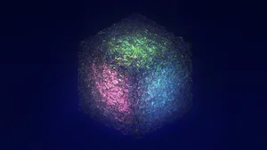 4d Icy Rubik's Cube Wallpaper