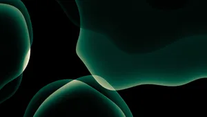 4d Ultra Hd Green Gradient Blobs Wallpaper
