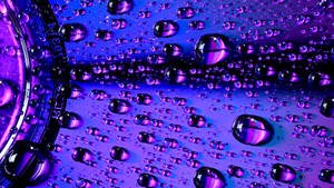 4d Ultra Hd Ultraviolet Raindrops Wallpaper