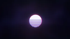 4d Ultra Hd Vaporwave Sunset Wallpaper