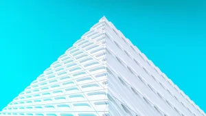 4d Ultra Hd White Pyramid Wallpaper