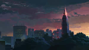 4k Anime Tokyo City Scene Wallpaper