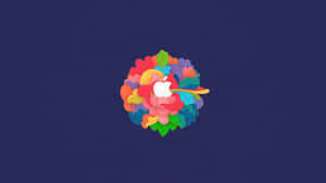 4k Apple With Flowers Wallpaper