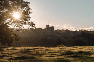 4k Autumn Ancient Castle Wallpaper