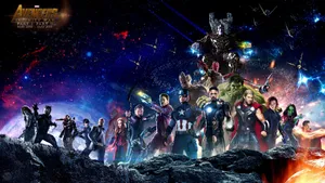 4k Avengers Infinity War Whole Cast Wallpaper