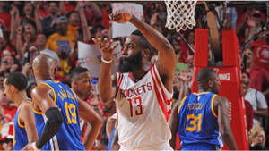 4k Basketball James Harden Taunting Wallpaper