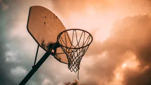 4k Basketball Wooden Backboard Wallpaper