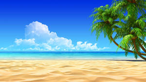 4k Beach With Pure Sand Wallpaper