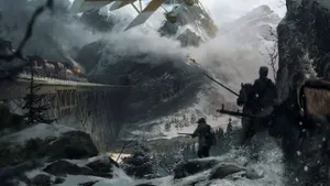 4k Bf1 Train Raid Wallpaper