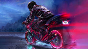 4k Bike Pylot Artwork Wallpaper