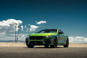 4k Bmw Green Car Wallpaper